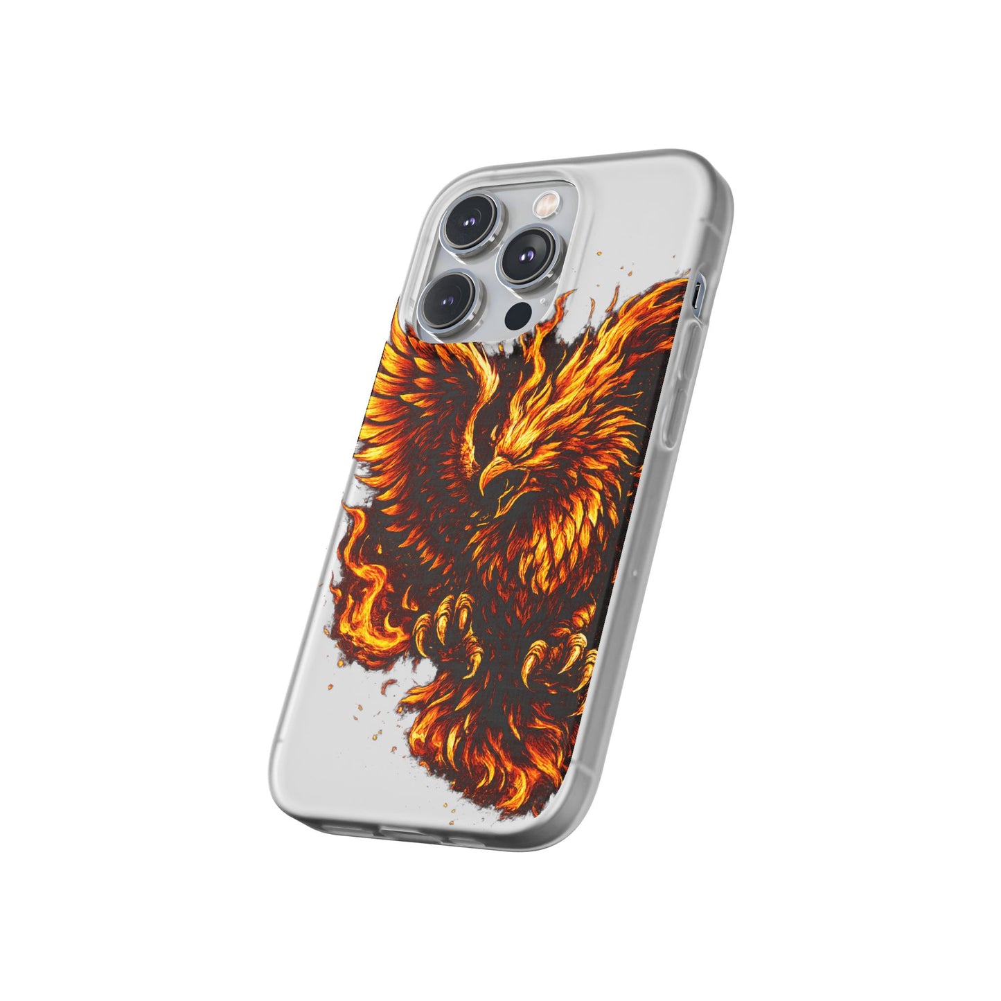 Phone Case - Fiery Phoenix Illustration Slim Flexi Case