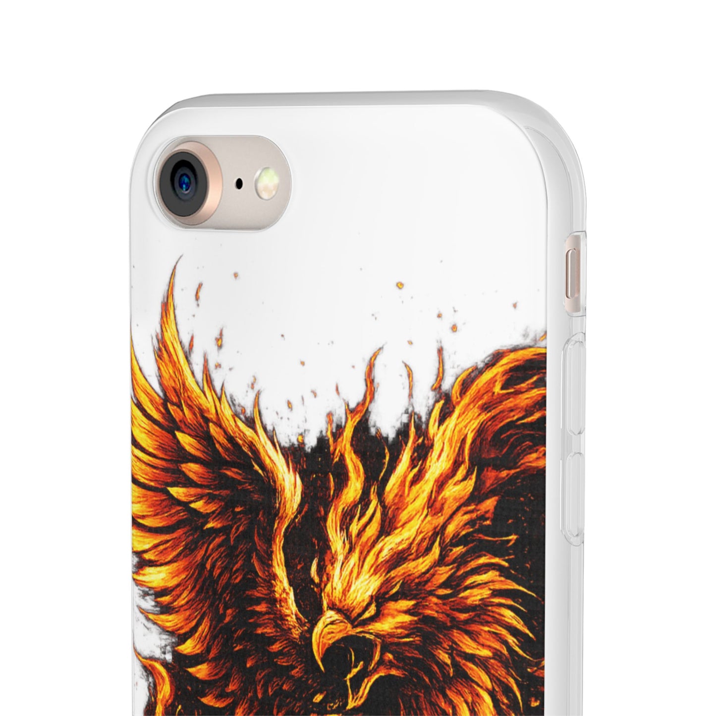 Phone Case - Fiery Phoenix Illustration Slim Flexi Case