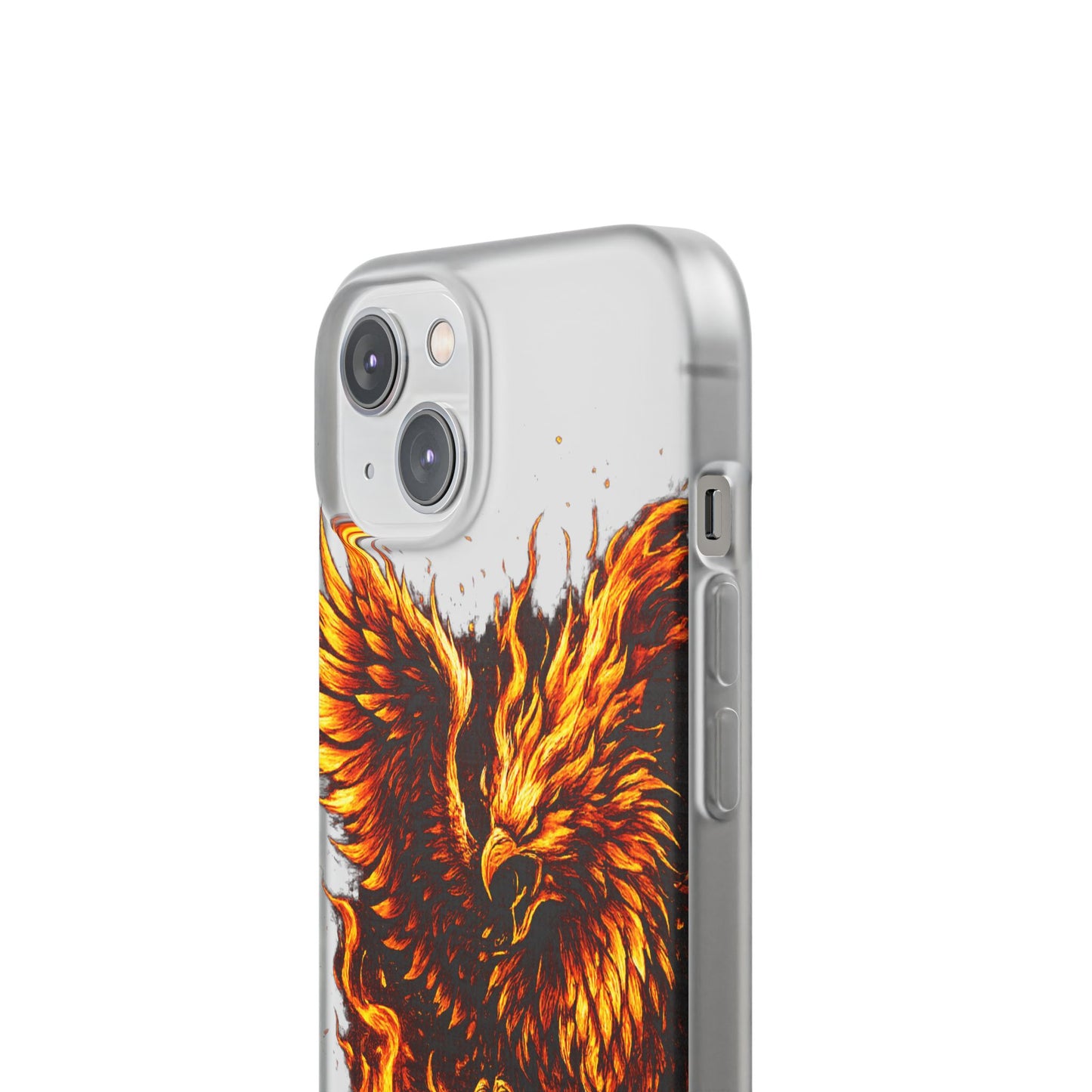 Phone Case - Fiery Phoenix Illustration Slim Flexi Case