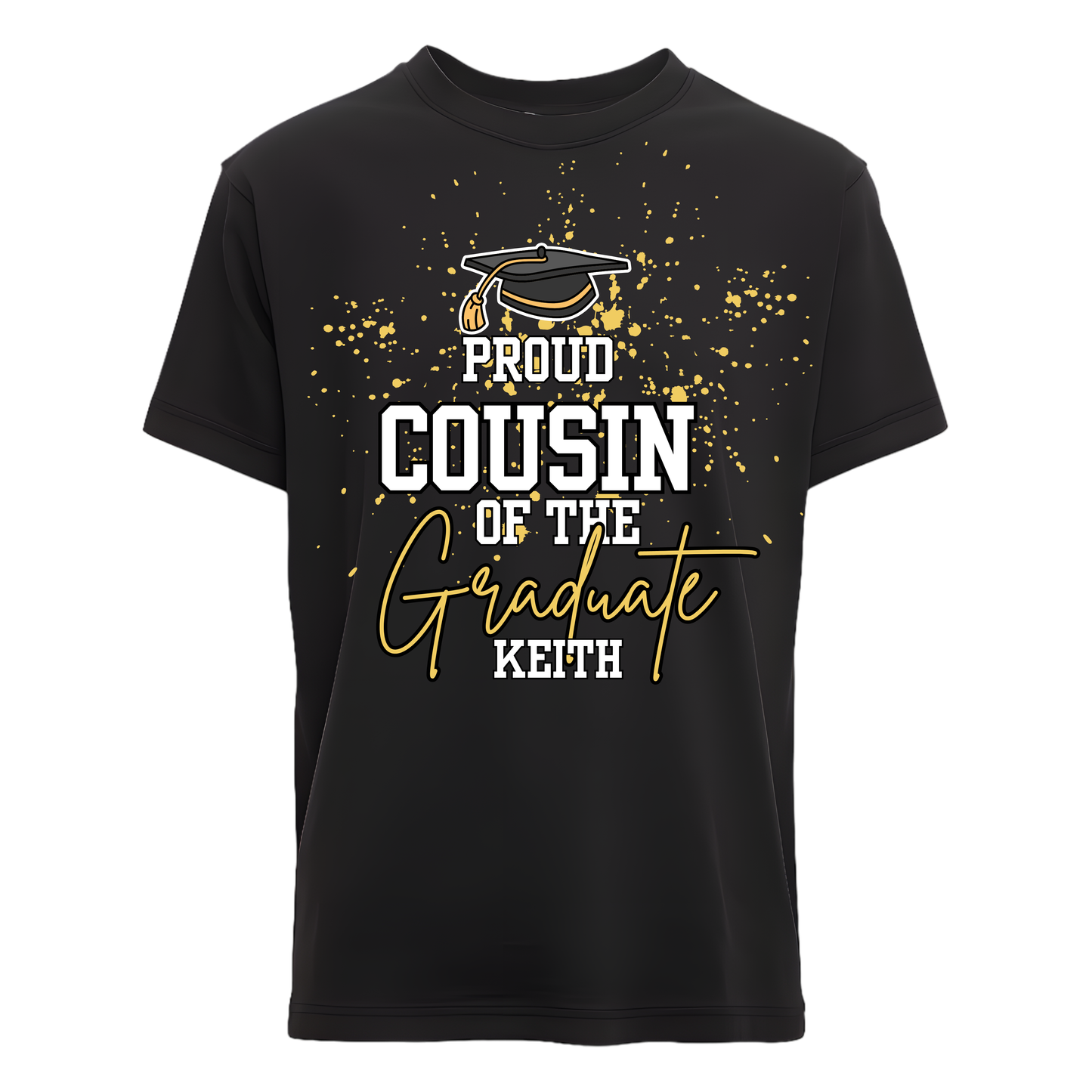 Keith Graduation T-shirt- Black