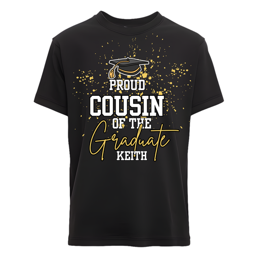Keith Graduation T-shirt- Black