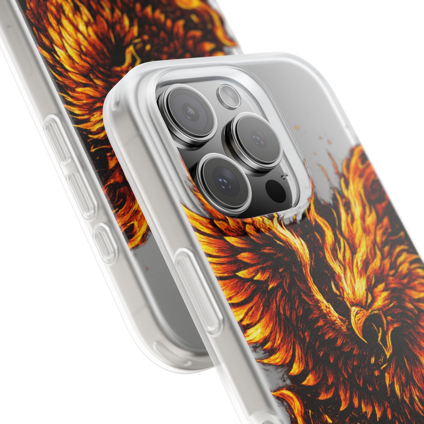 Phone Case - Fiery Phoenix Illustration Slim Flexi Case