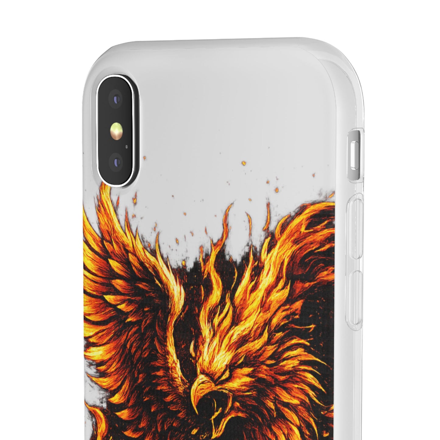 Phone Case - Fiery Phoenix Illustration Slim Flexi Case