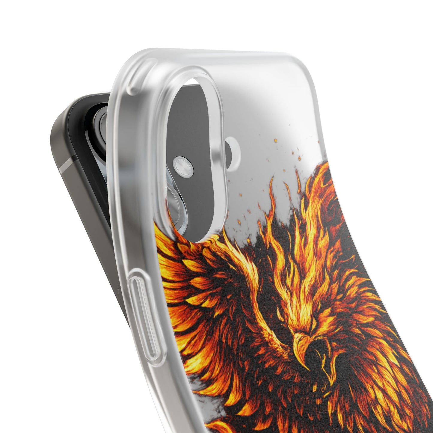 Phone Case - Fiery Phoenix Illustration Slim Flexi Case