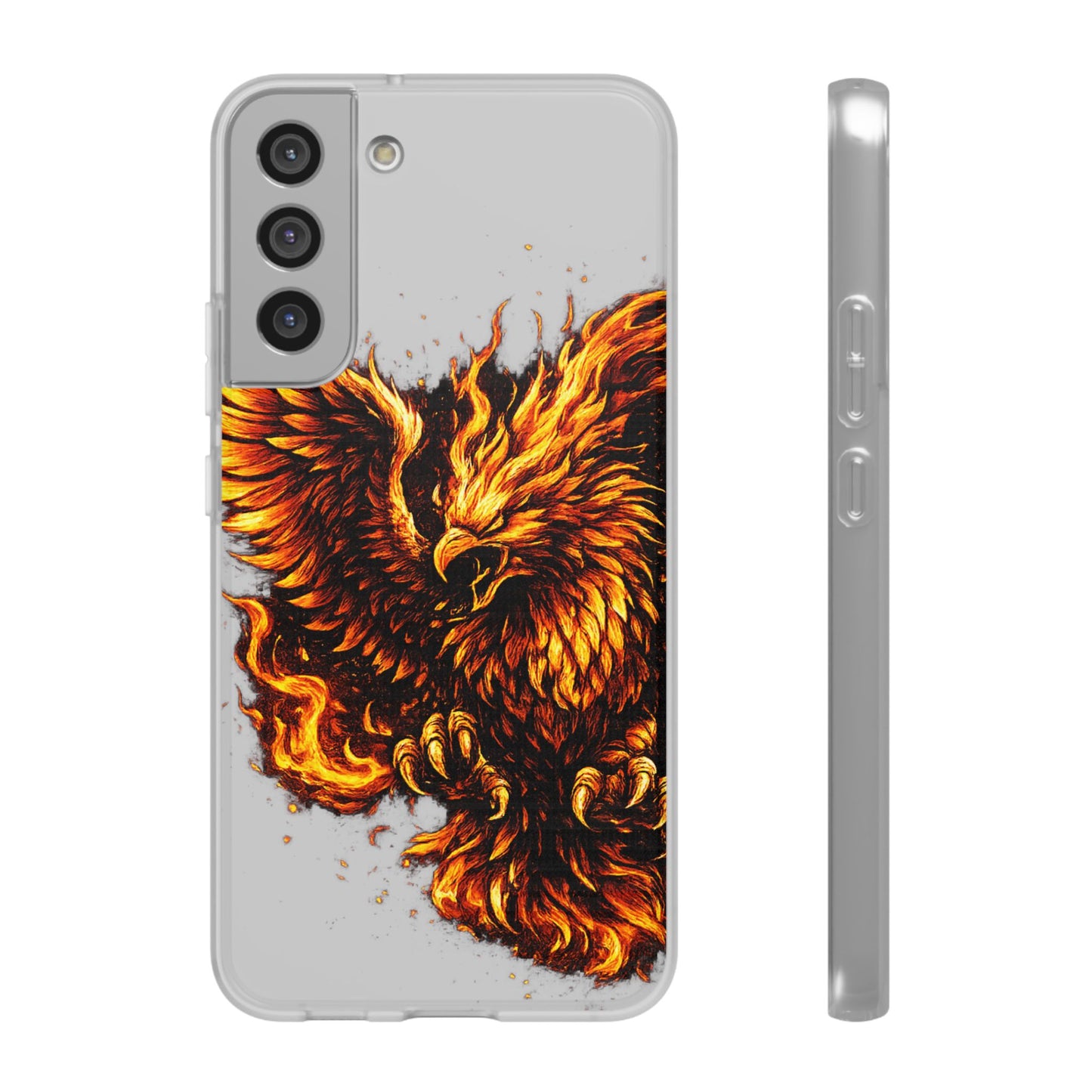 Phone Case - Fiery Phoenix Illustration Slim Flexi Case
