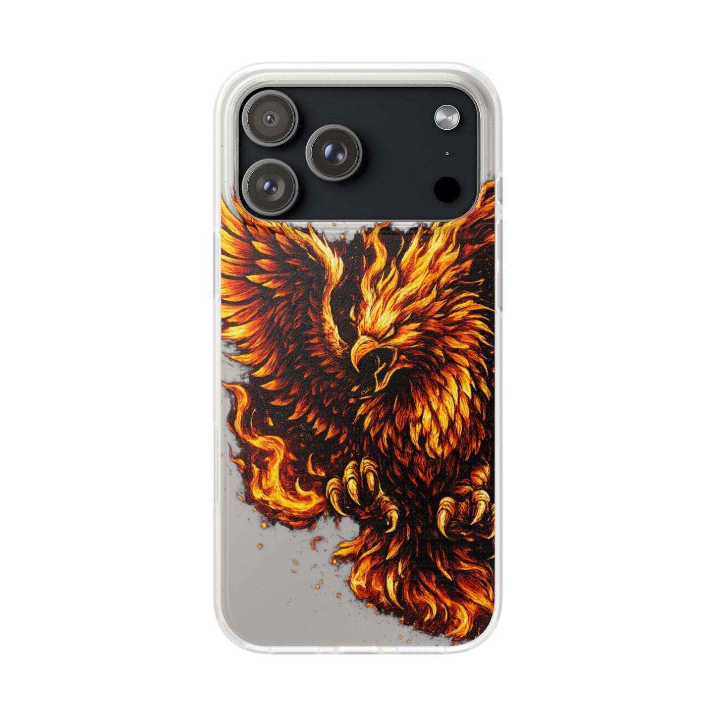 Phone Case - Fiery Phoenix Illustration Slim Flexi Case