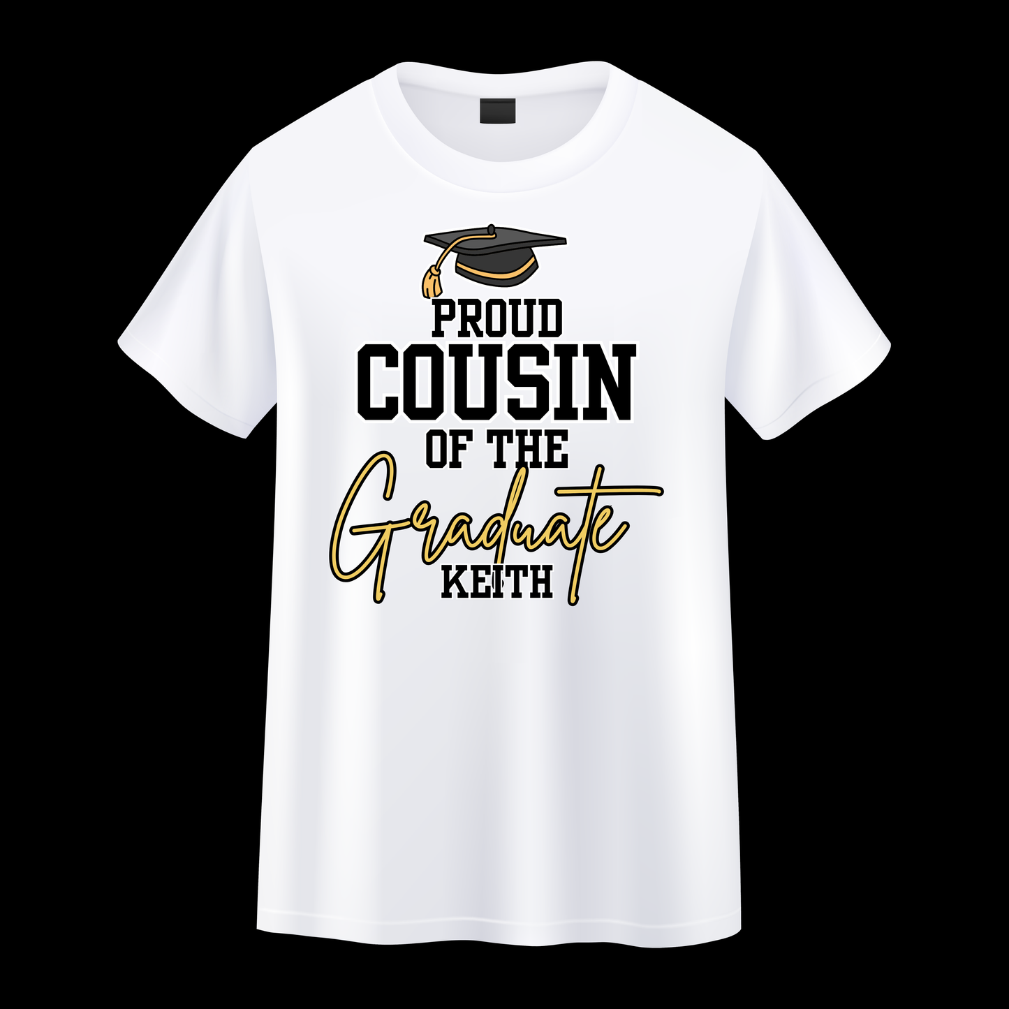 Keith Graduation T-shirt- White