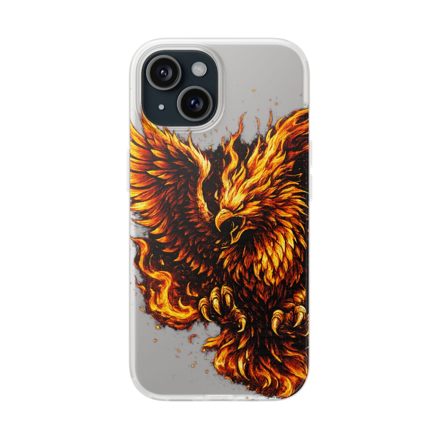 Phone Case - Fiery Phoenix Illustration Slim Flexi Case