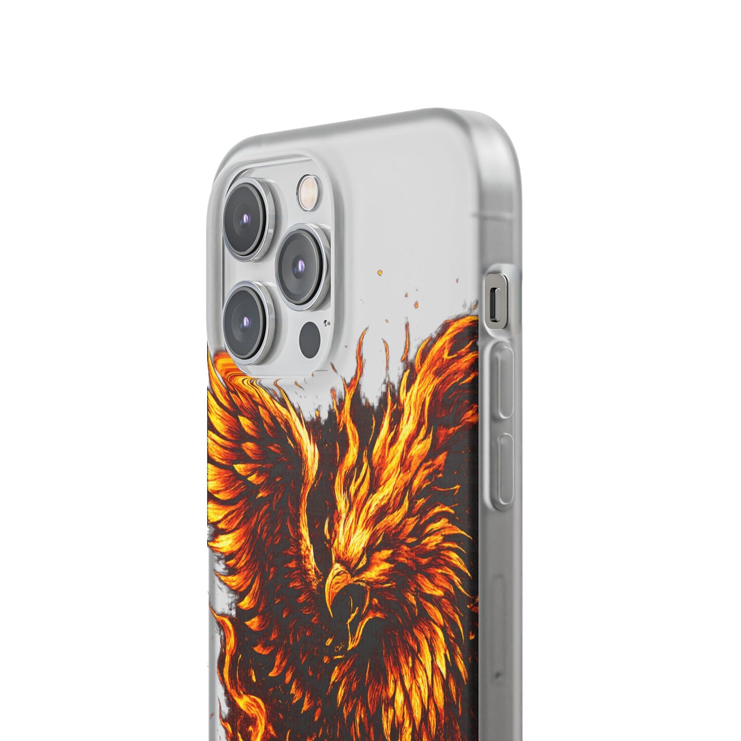Phone Case - Fiery Phoenix Illustration Slim Flexi Case