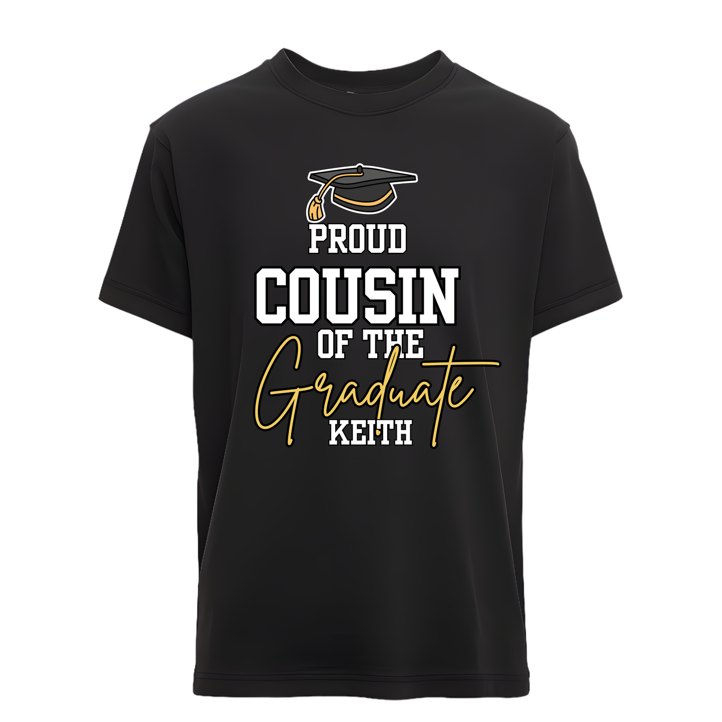 Keith Graduation T-shirt- Black