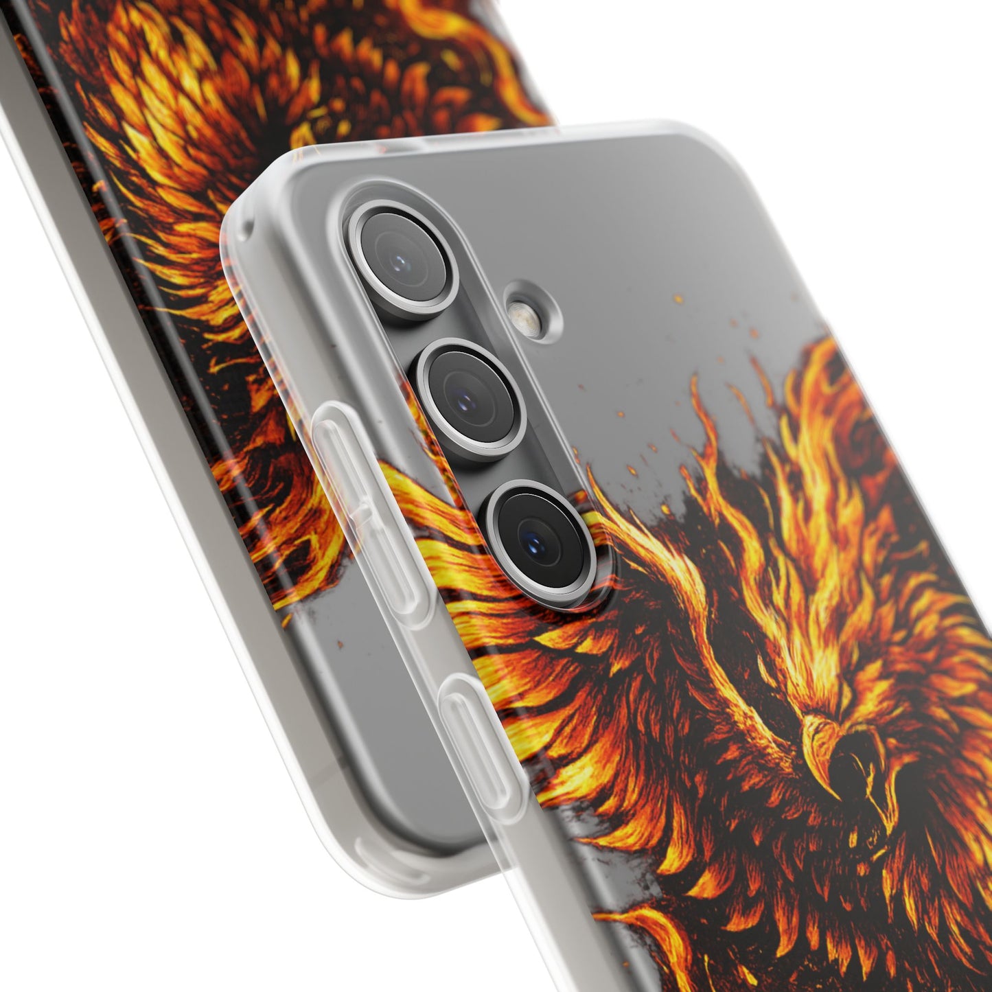 Phone Case - Fiery Phoenix Illustration Slim Flexi Case