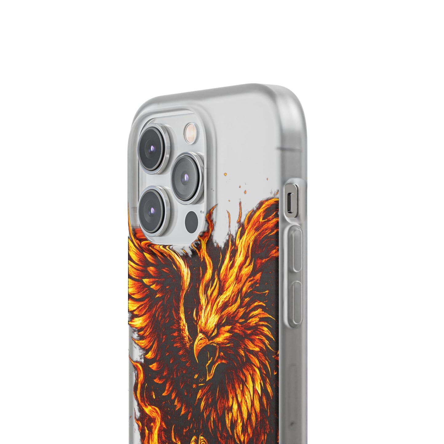 Phone Case - Fiery Phoenix Illustration Slim Flexi Case
