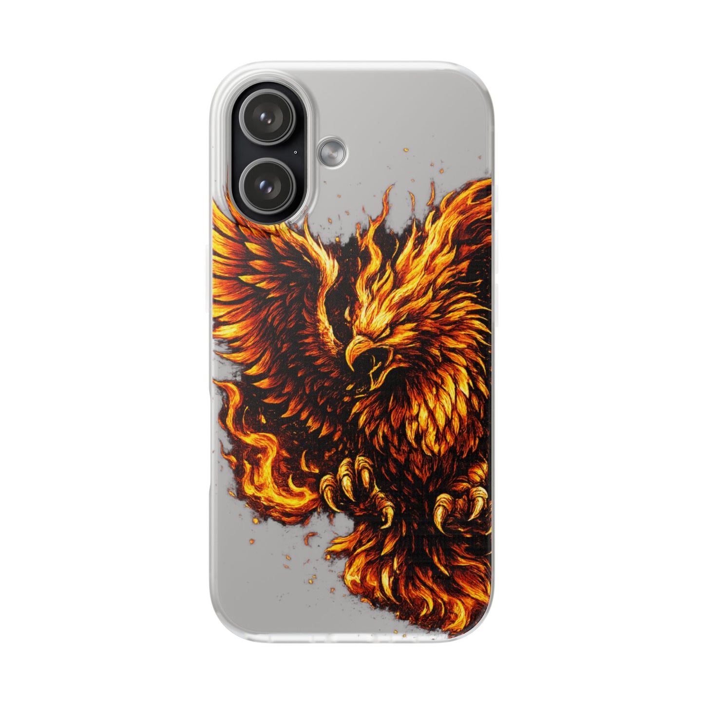 Phone Case - Fiery Phoenix Illustration Slim Flexi Case