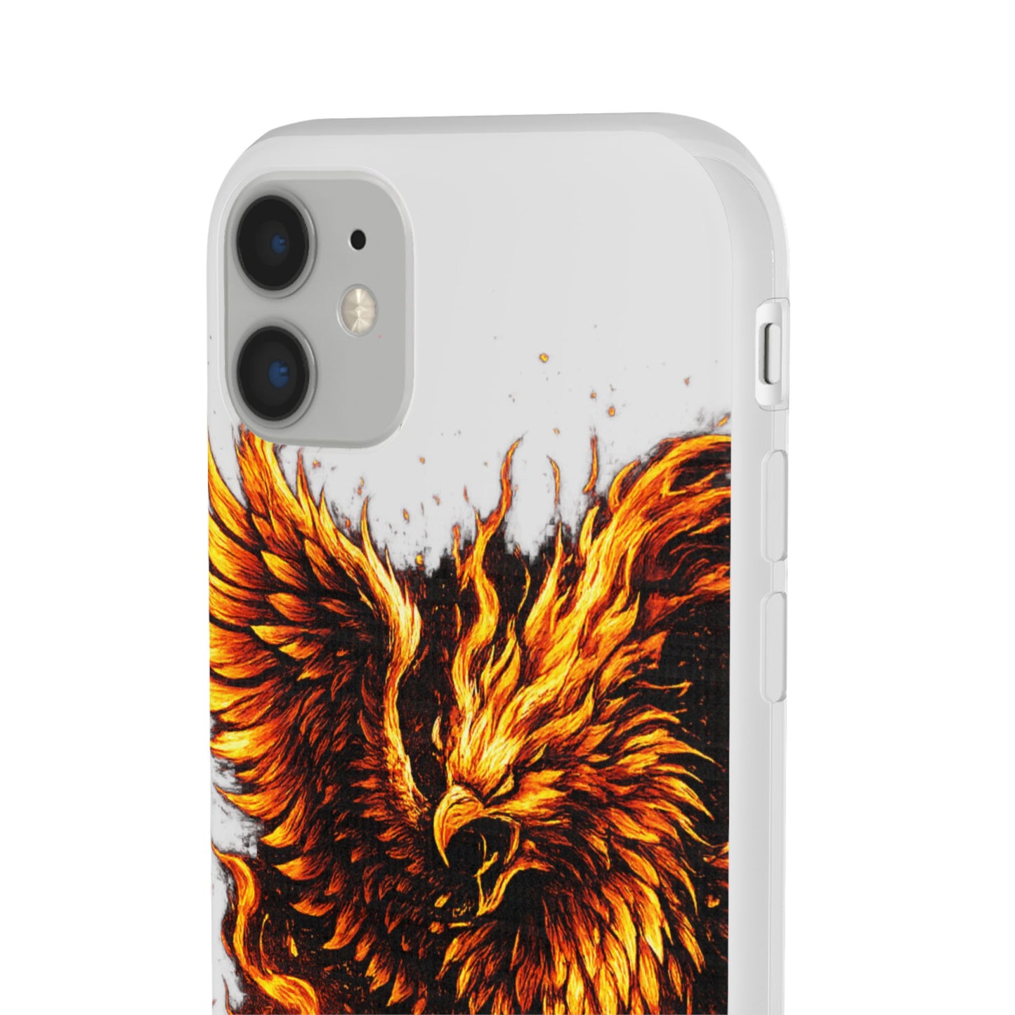 Phone Case - Fiery Phoenix Illustration Slim Flexi Case