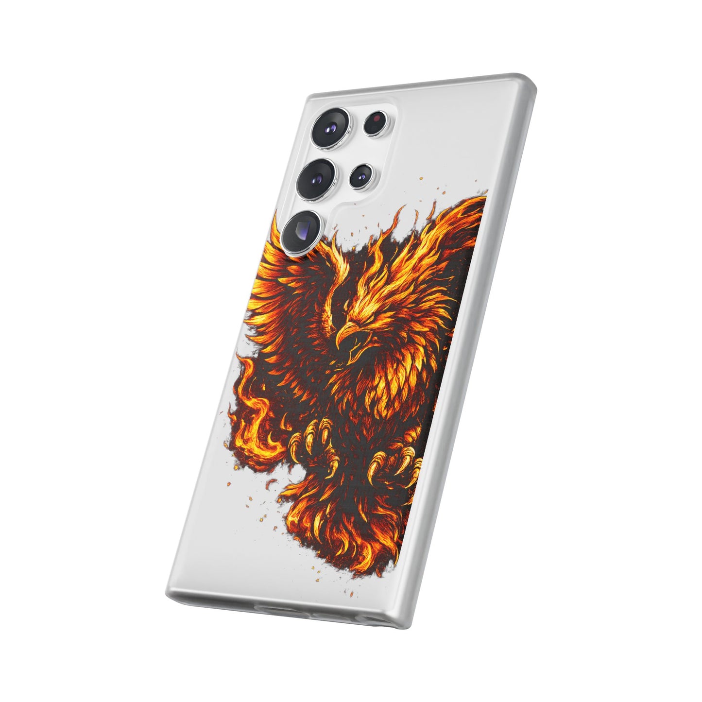 Phone Case - Fiery Phoenix Illustration Slim Flexi Case