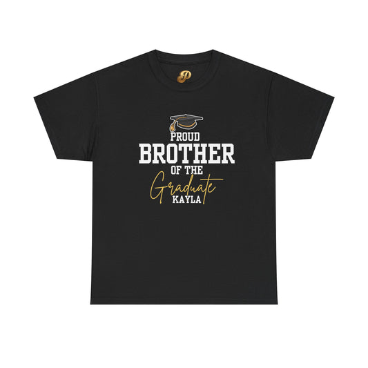 Proud Brother of the Graduate Tee — Personalized Graduation Shirt (Name & Photo, UNCP 2026)