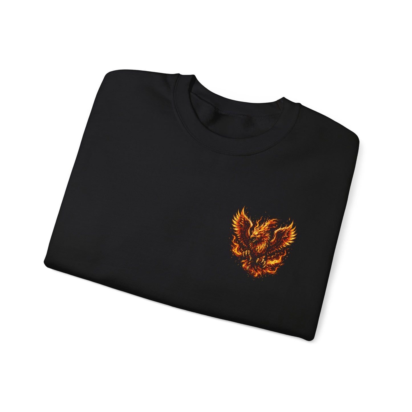 Phoenix Takeover Crewneck Sweatshirt — Fiery Phoenix Graphic Pullover Fundraiser