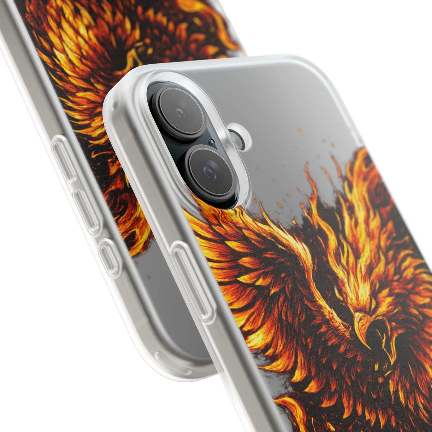 Phone Case - Fiery Phoenix Illustration Slim Flexi Case