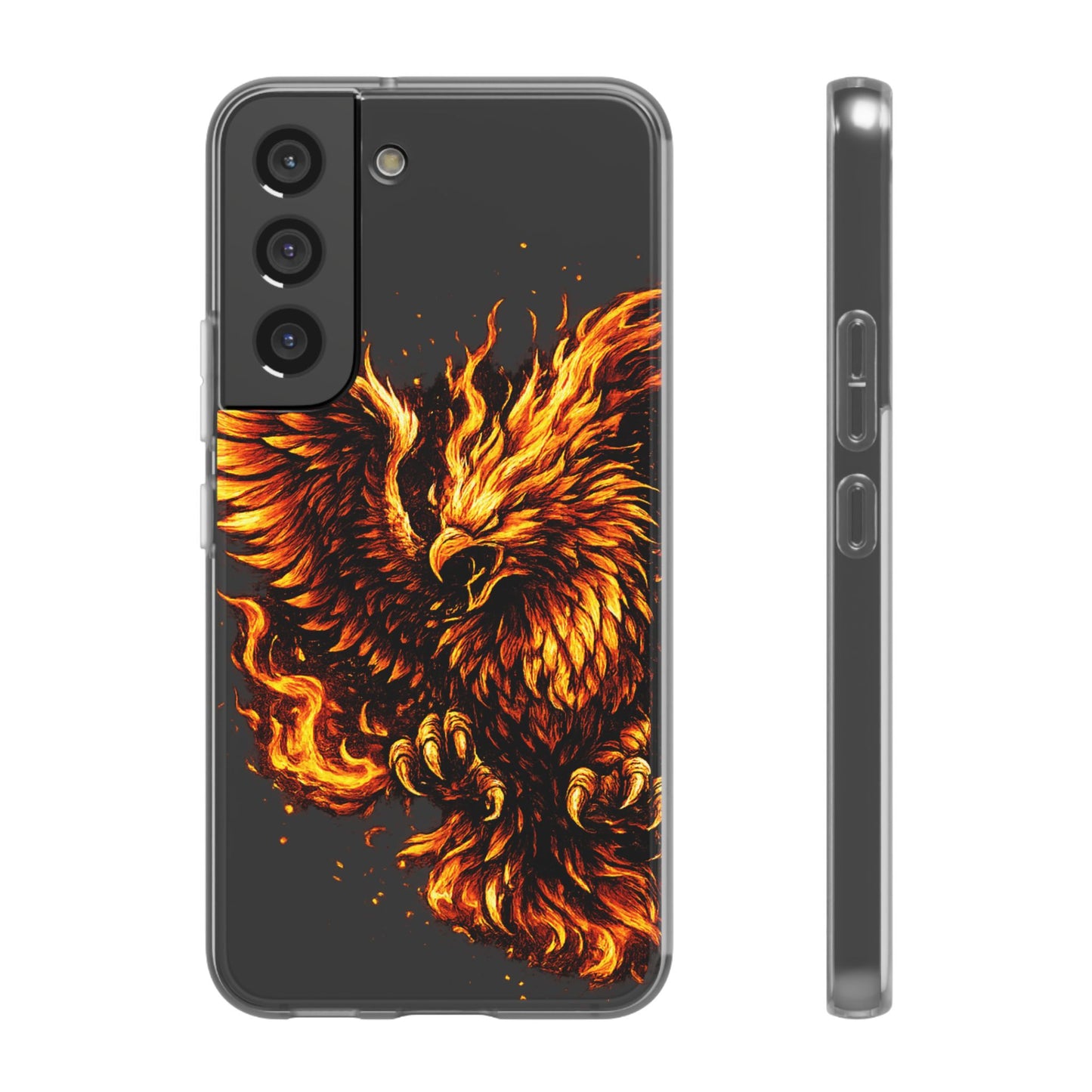 Phone Case - Fiery Phoenix Illustration Slim Flexi Case