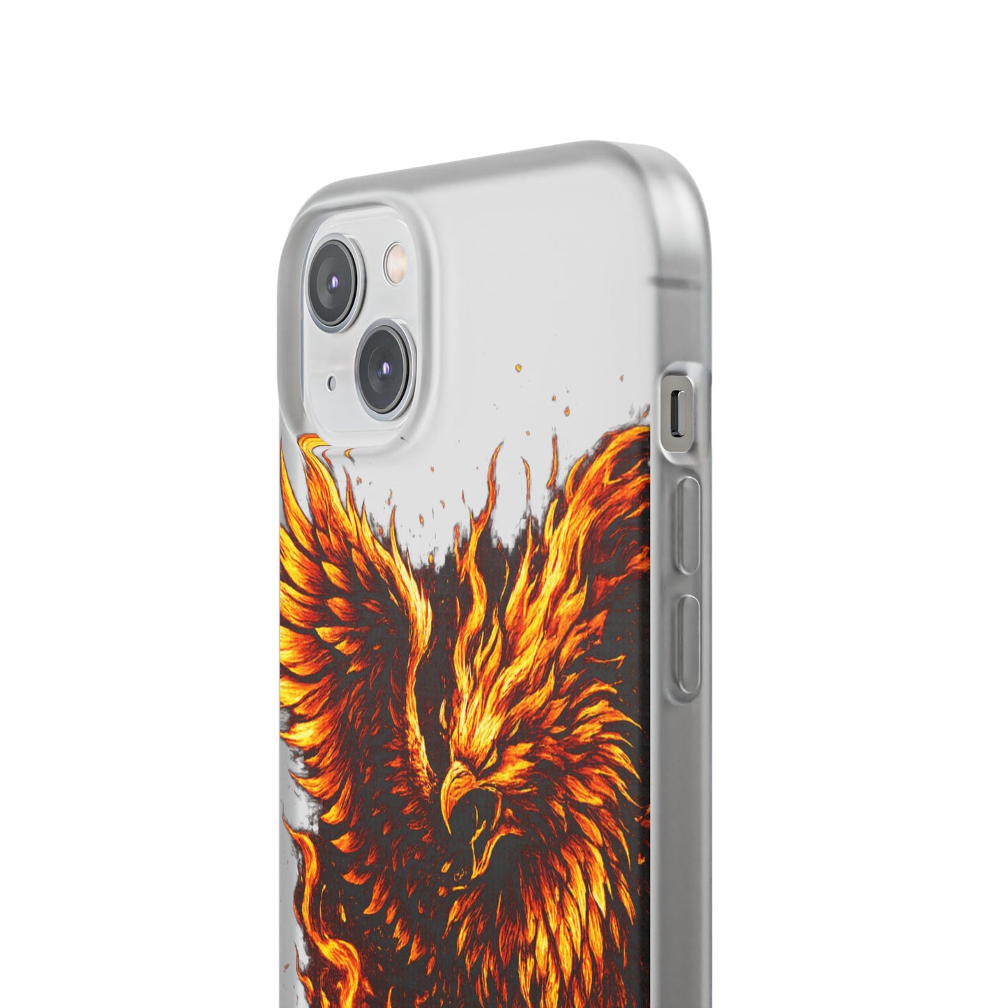 Phone Case - Fiery Phoenix Illustration Slim Flexi Case