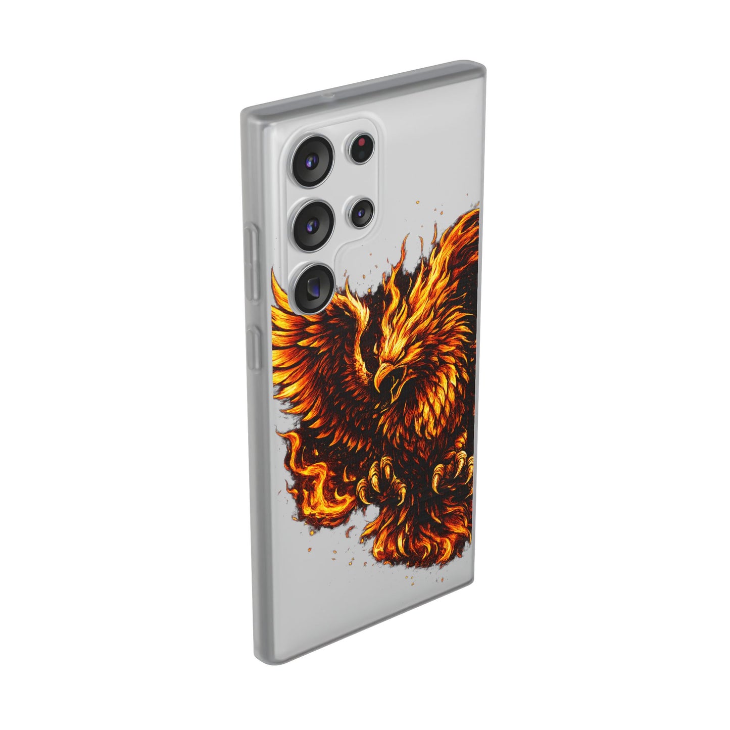 Phone Case - Fiery Phoenix Illustration Slim Flexi Case