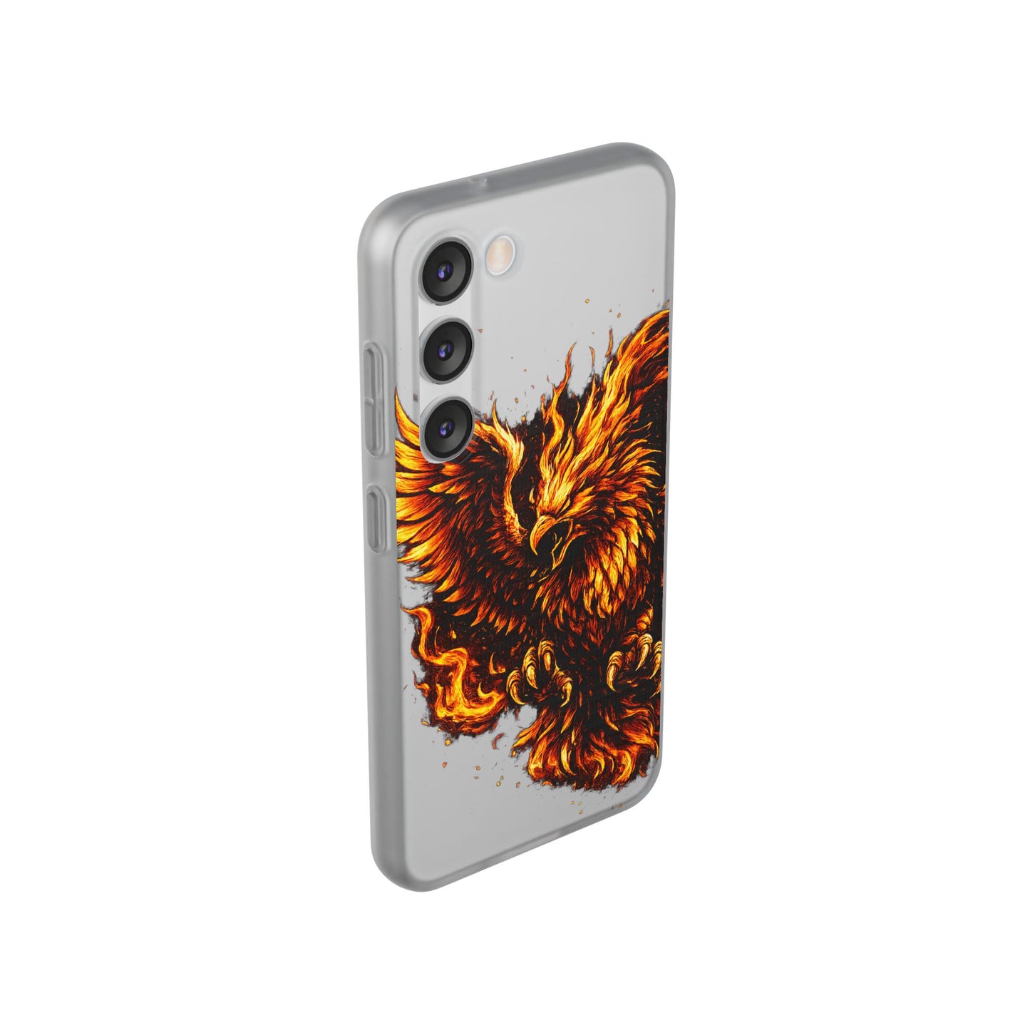 Phone Case - Fiery Phoenix Illustration Slim Flexi Case