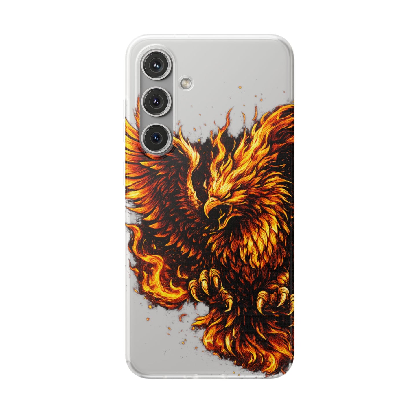 Phone Case - Fiery Phoenix Illustration Slim Flexi Case