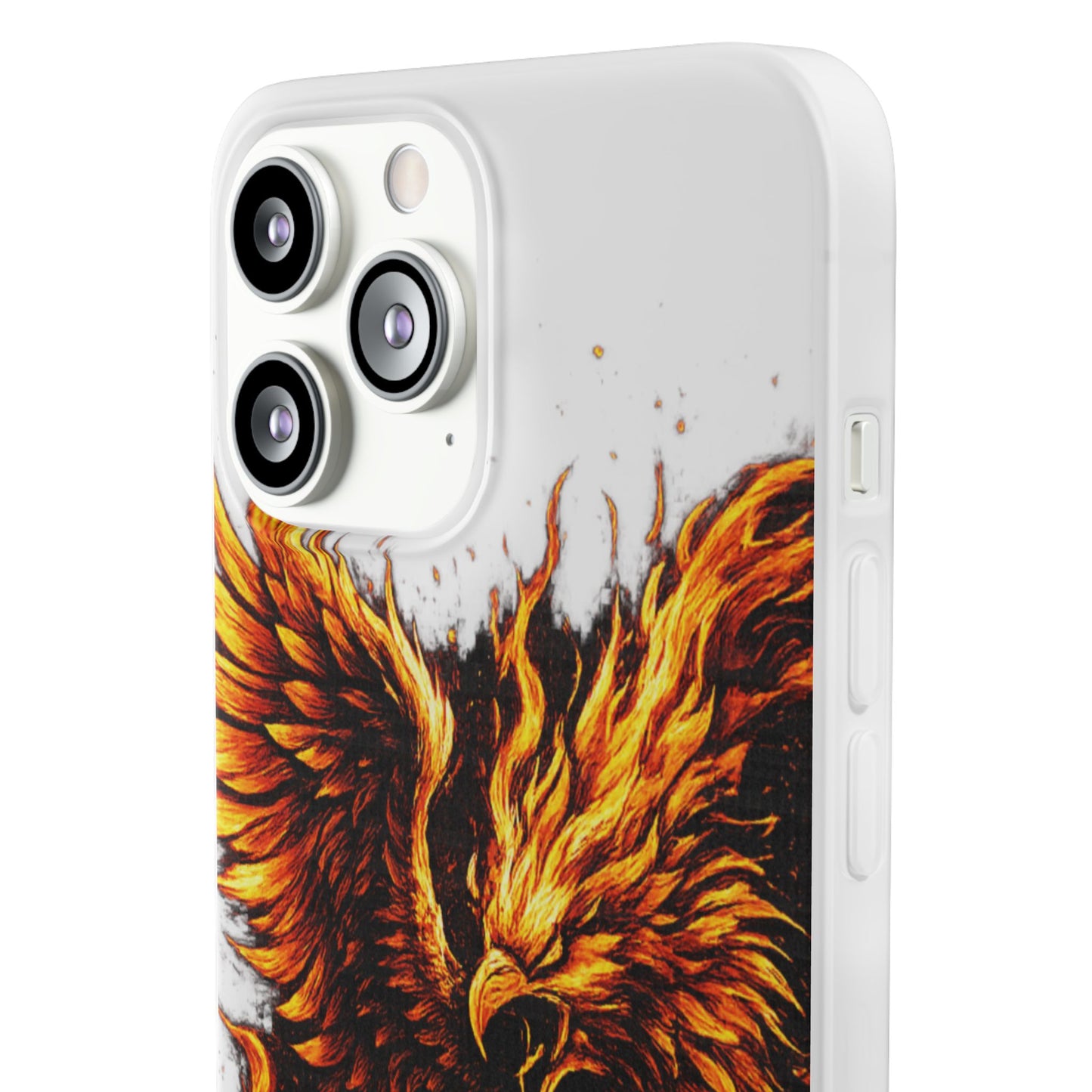 Phone Case - Fiery Phoenix Illustration Slim Flexi Case