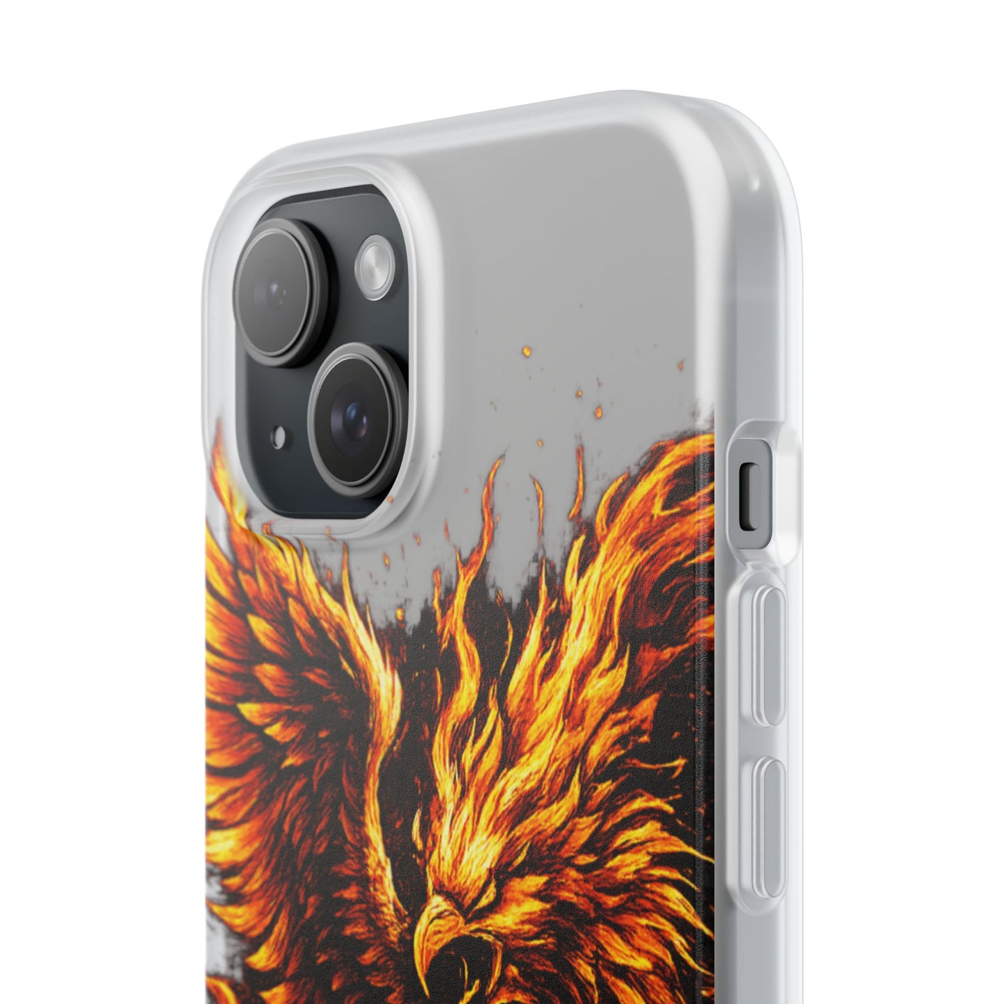 Phone Case - Fiery Phoenix Illustration Slim Flexi Case