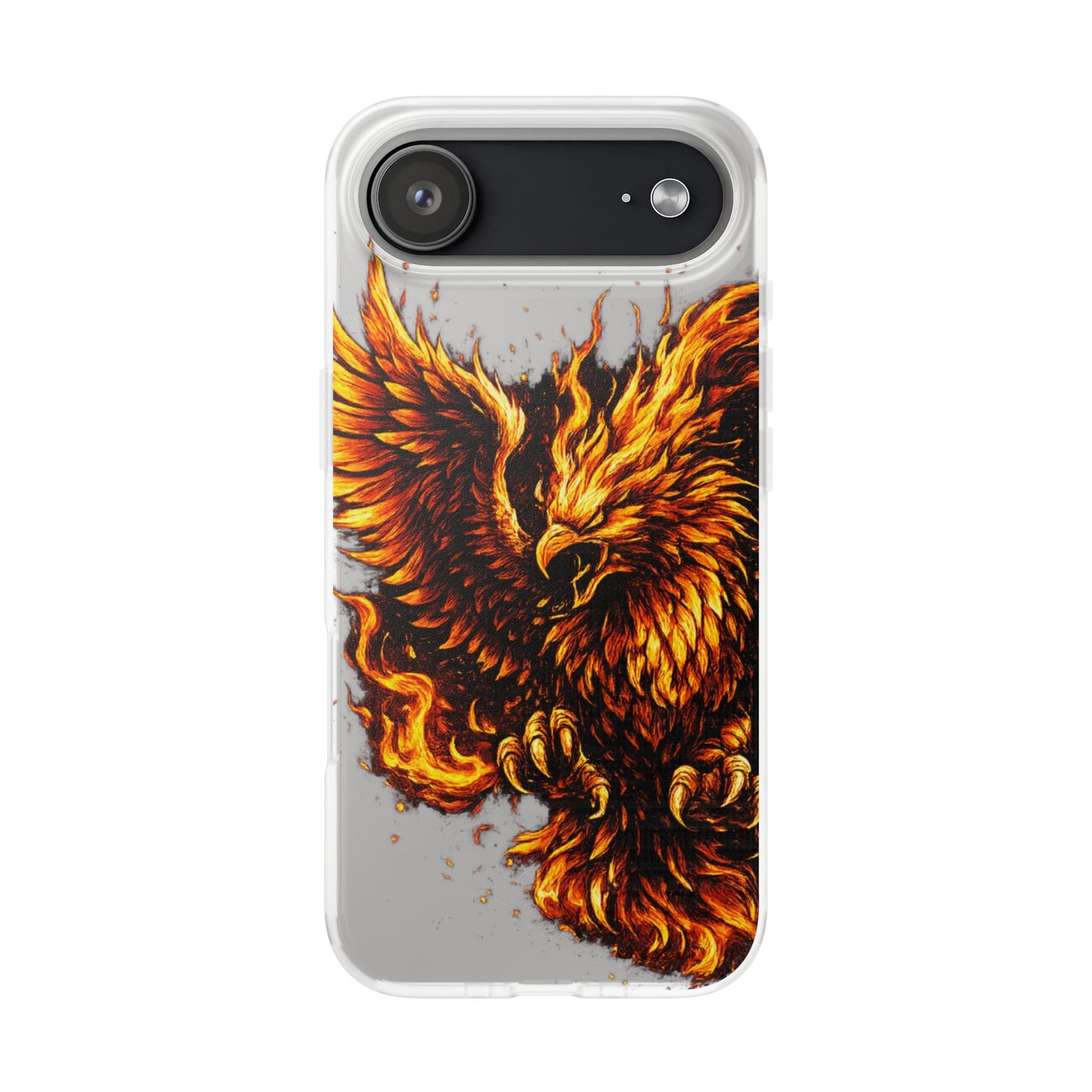 Phone Case - Fiery Phoenix Illustration Slim Flexi Case