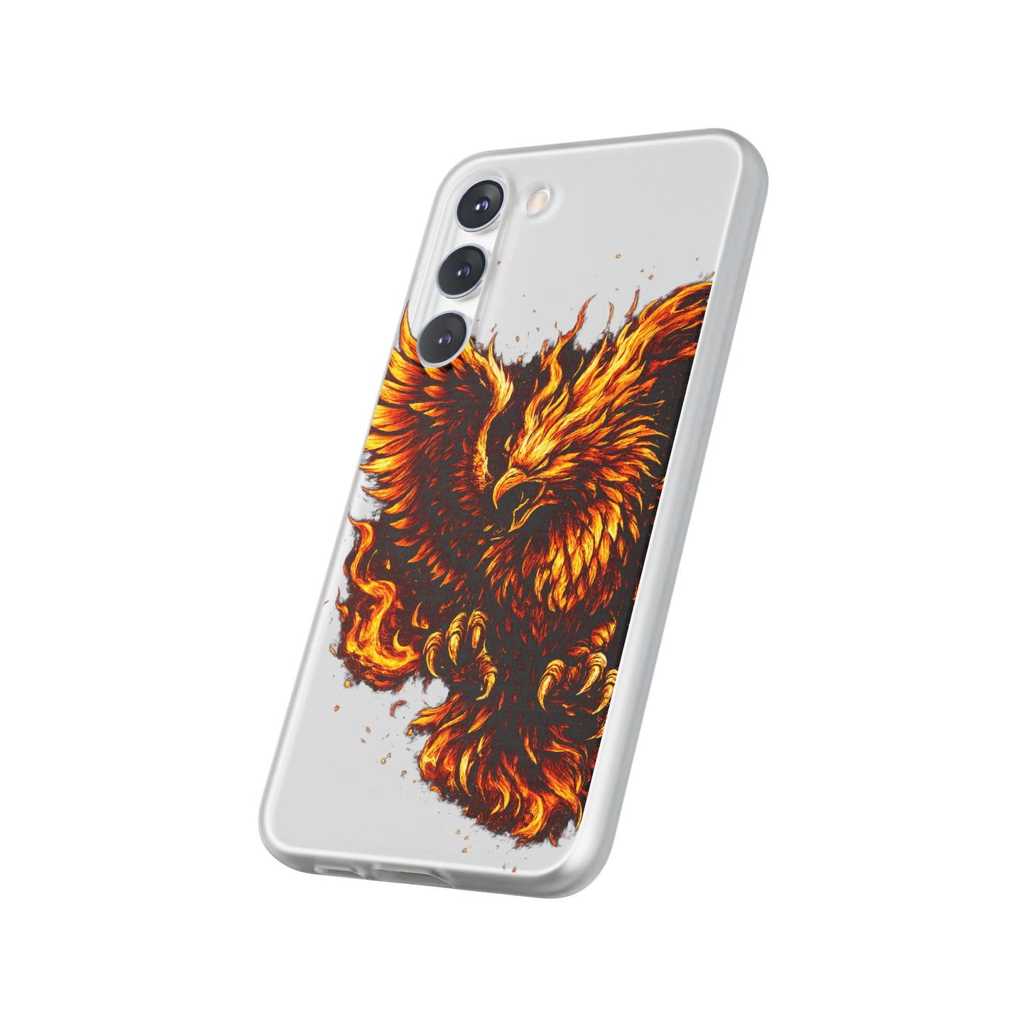 Phone Case - Fiery Phoenix Illustration Slim Flexi Case