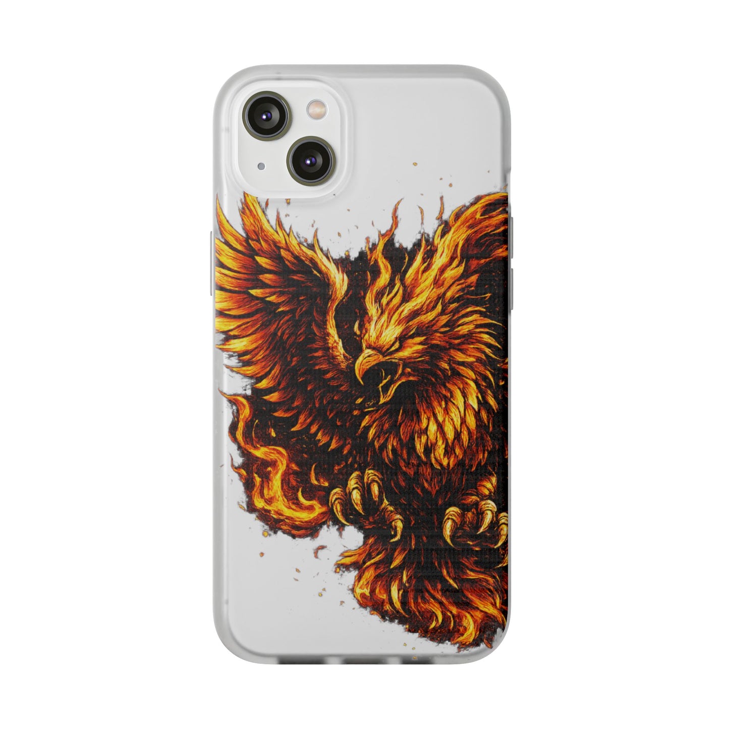 Phone Case - Fiery Phoenix Illustration Slim Flexi Case