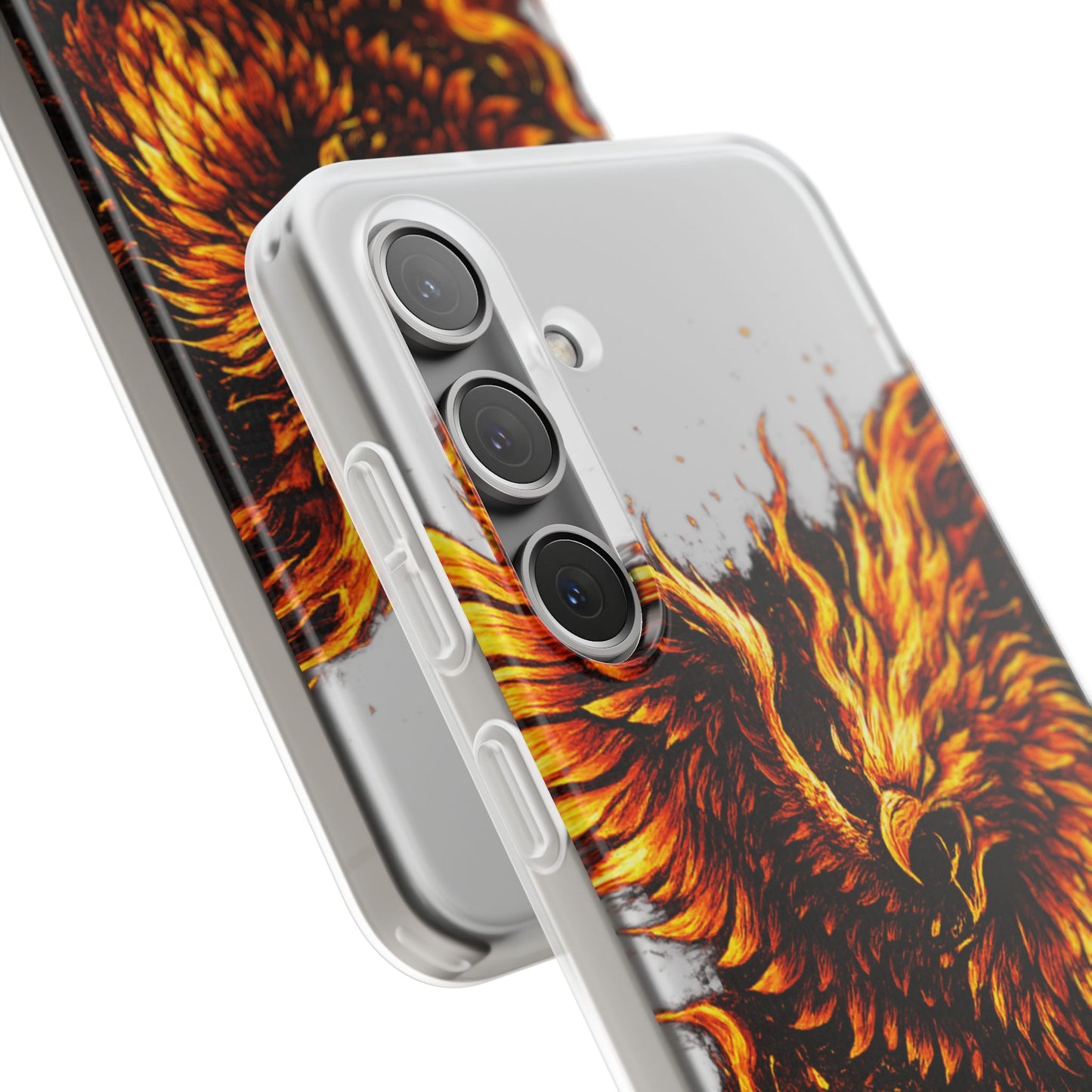 Phone Case - Fiery Phoenix Illustration Slim Flexi Case