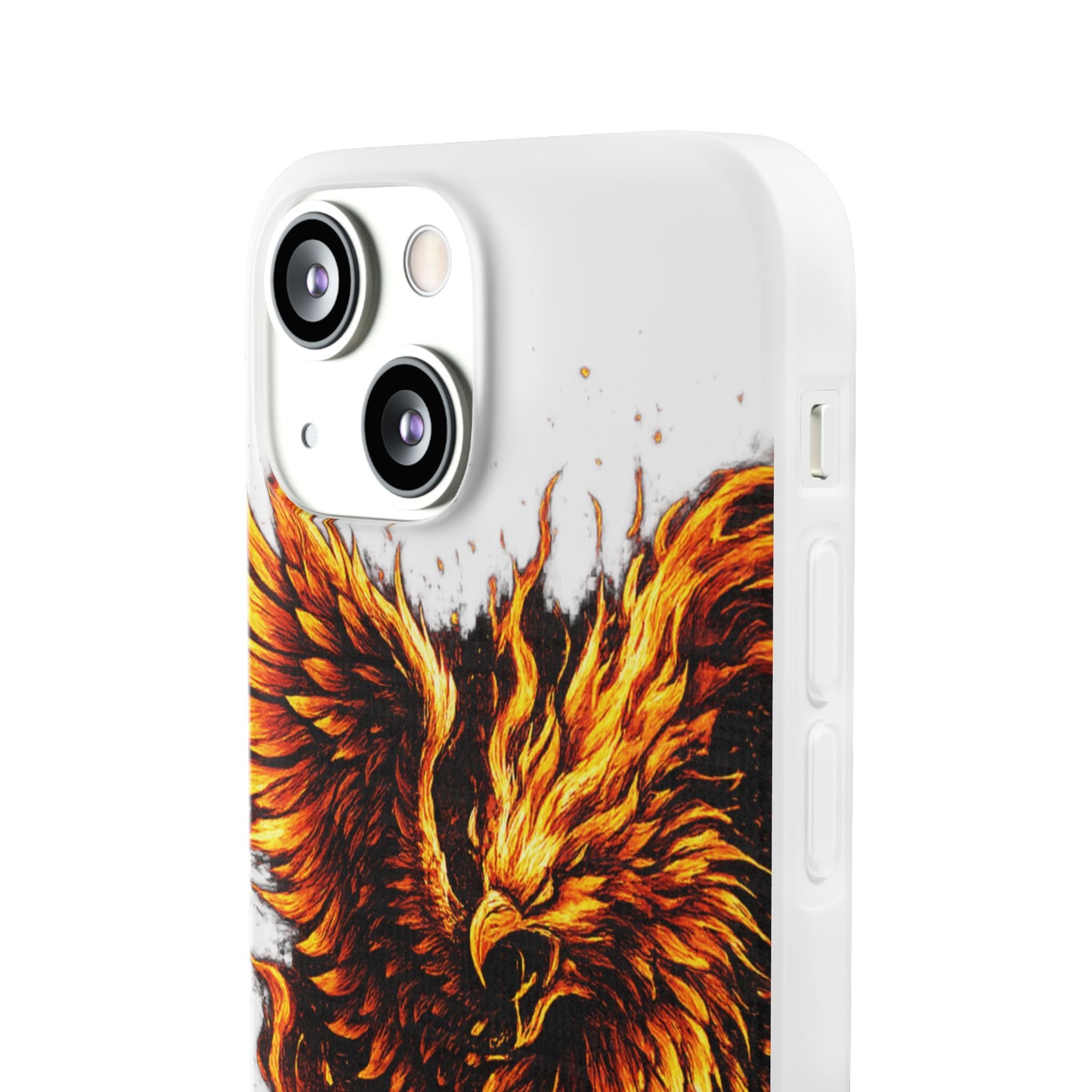 Phone Case - Fiery Phoenix Illustration Slim Flexi Case