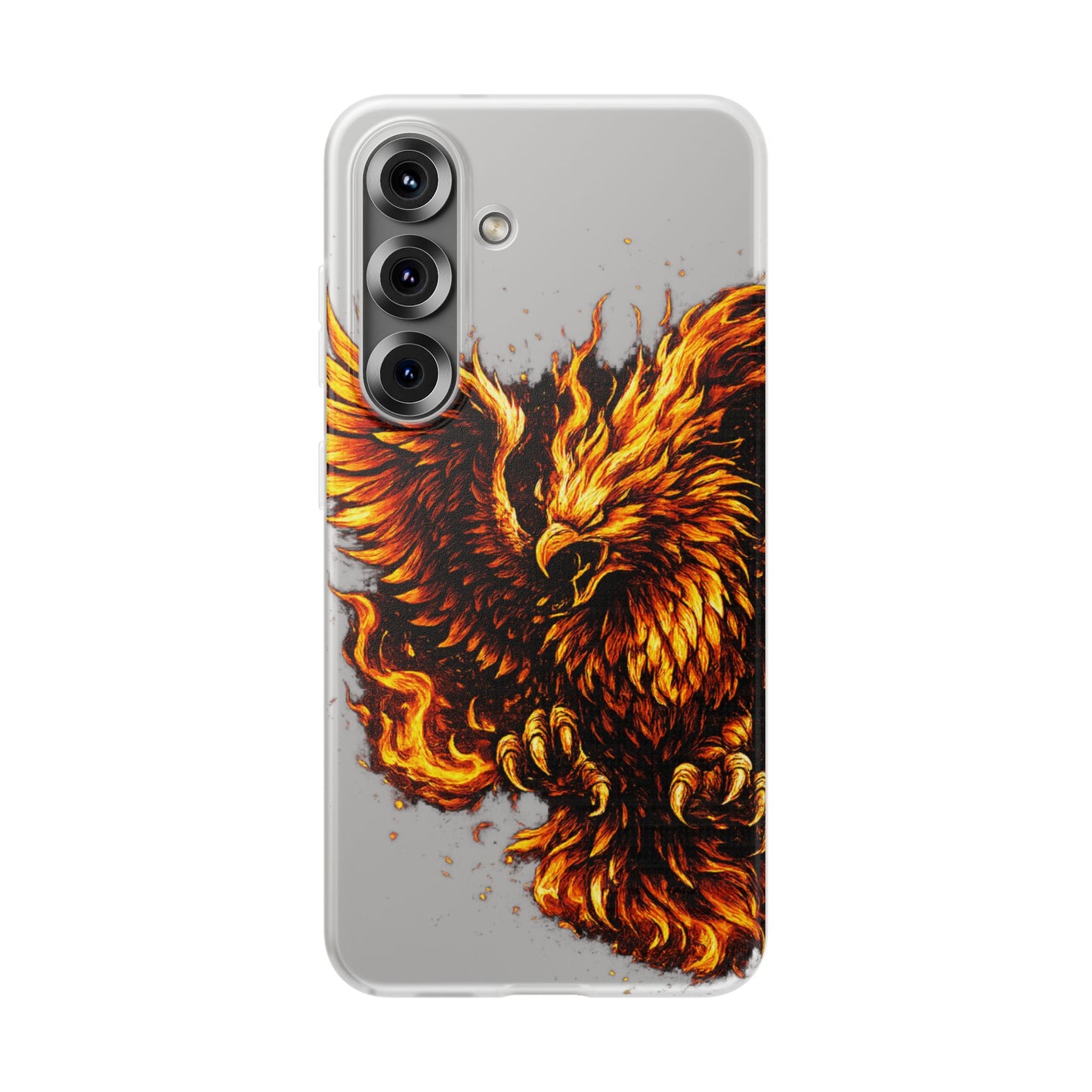 Phone Case - Fiery Phoenix Illustration Slim Flexi Case