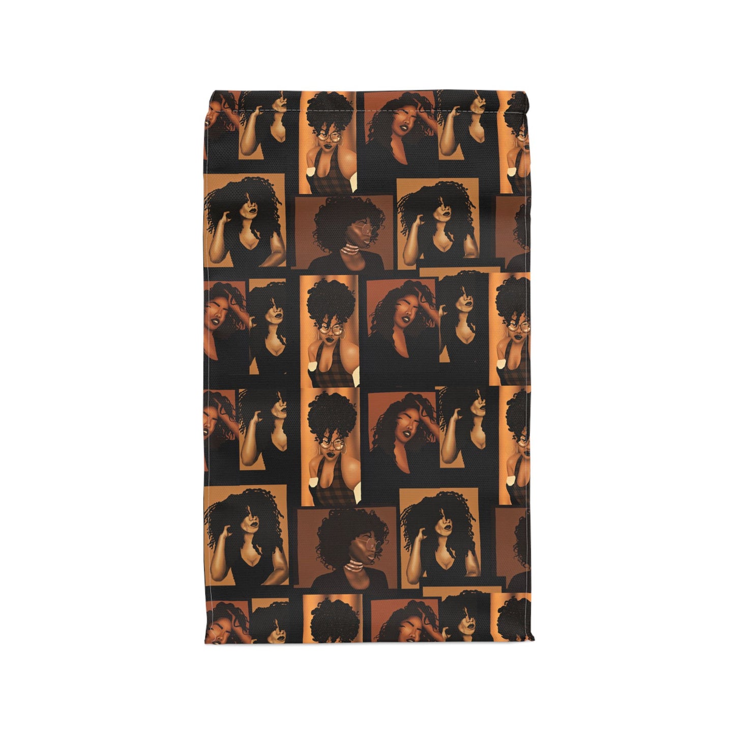 Afrocentric Collage Lunch Bag — Retro Black Girl Magic Design