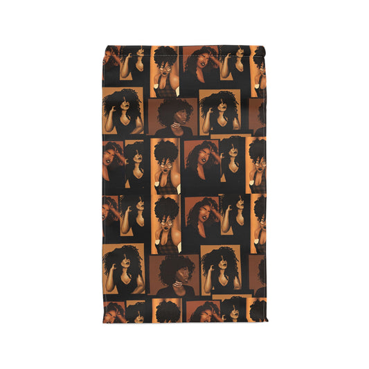 Afrocentric Collage Lunch Bag — Retro Black Girl Magic Design