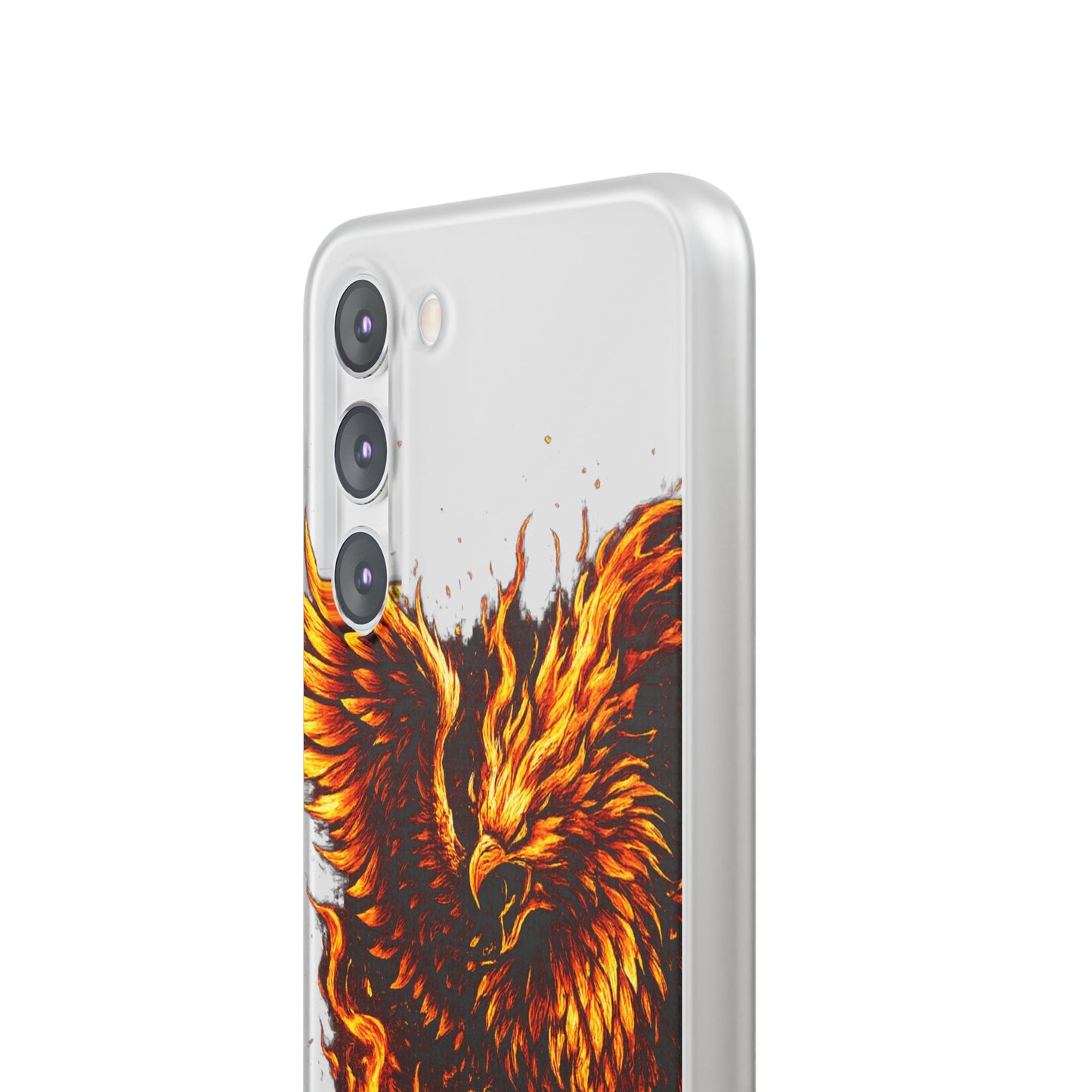 Phone Case - Fiery Phoenix Illustration Slim Flexi Case