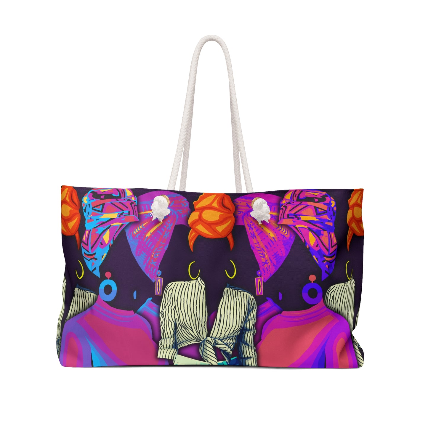 Purple Girlie Headwrap Weekender Bag