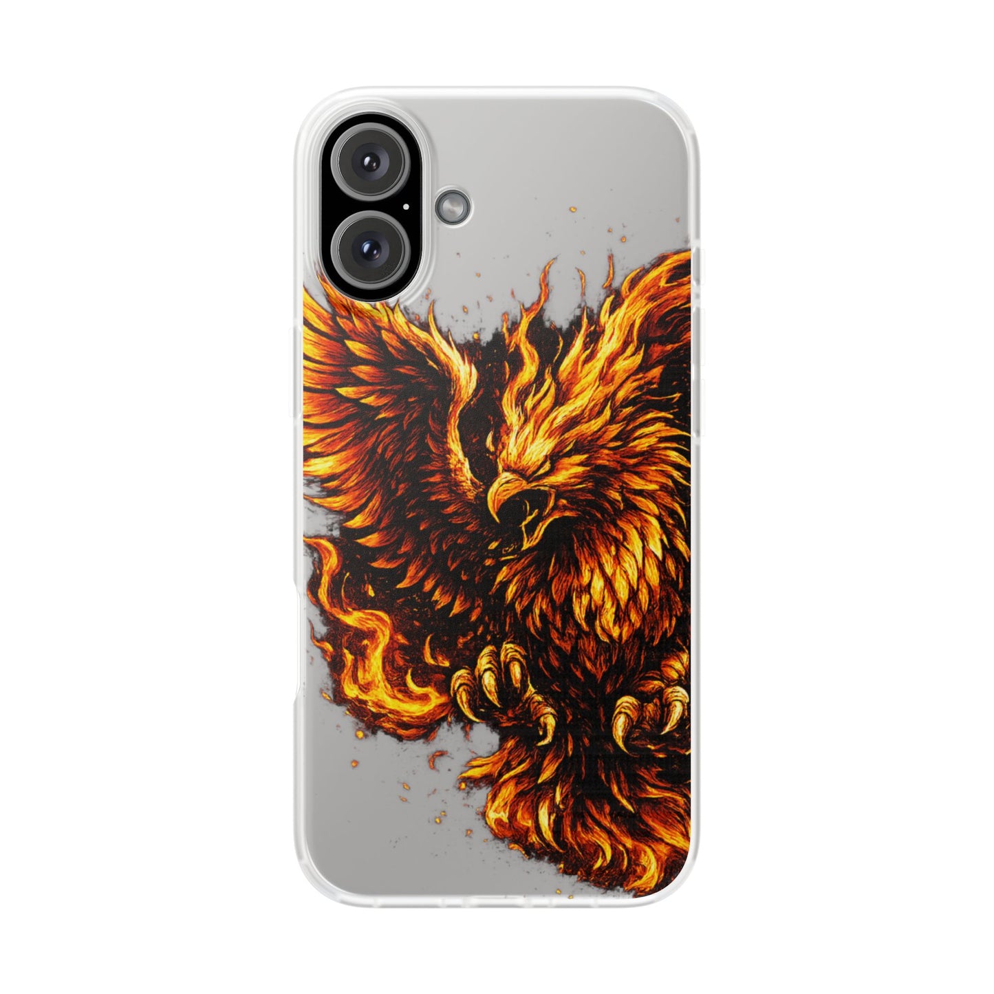 Phone Case - Fiery Phoenix Illustration Slim Flexi Case
