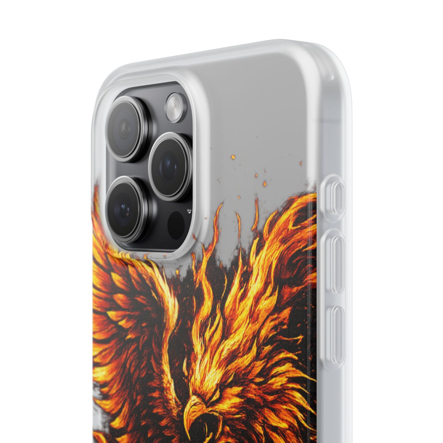 Phone Case - Fiery Phoenix Illustration Slim Flexi Case