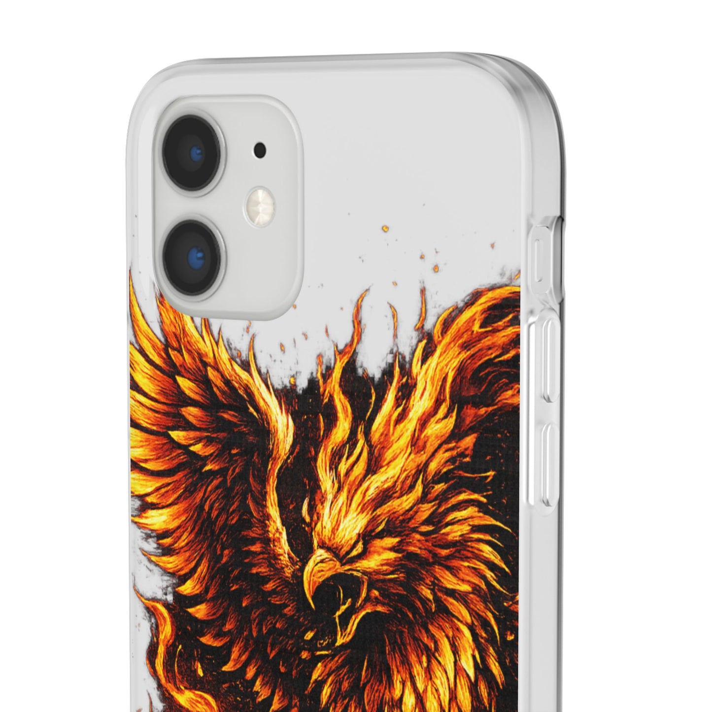 Phone Case - Fiery Phoenix Illustration Slim Flexi Case