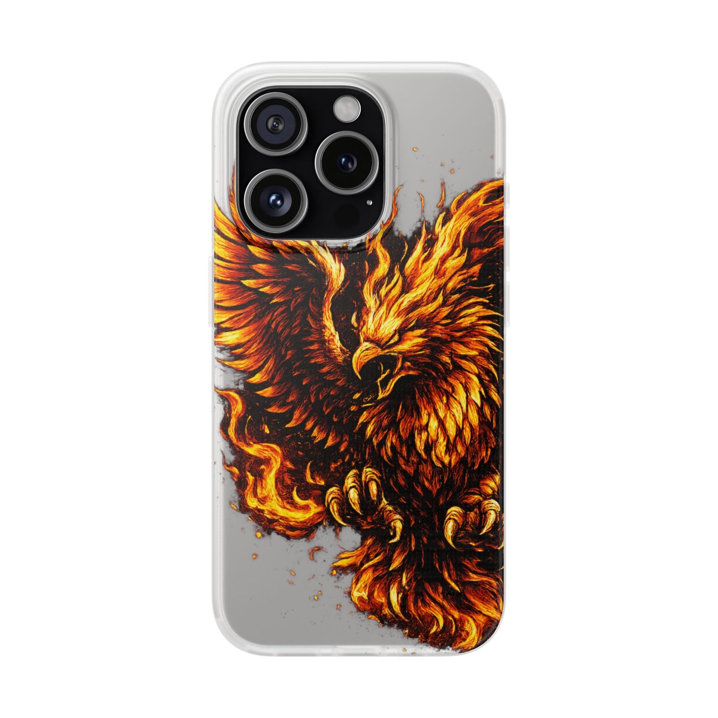 Phone Case - Fiery Phoenix Illustration Slim Flexi Case