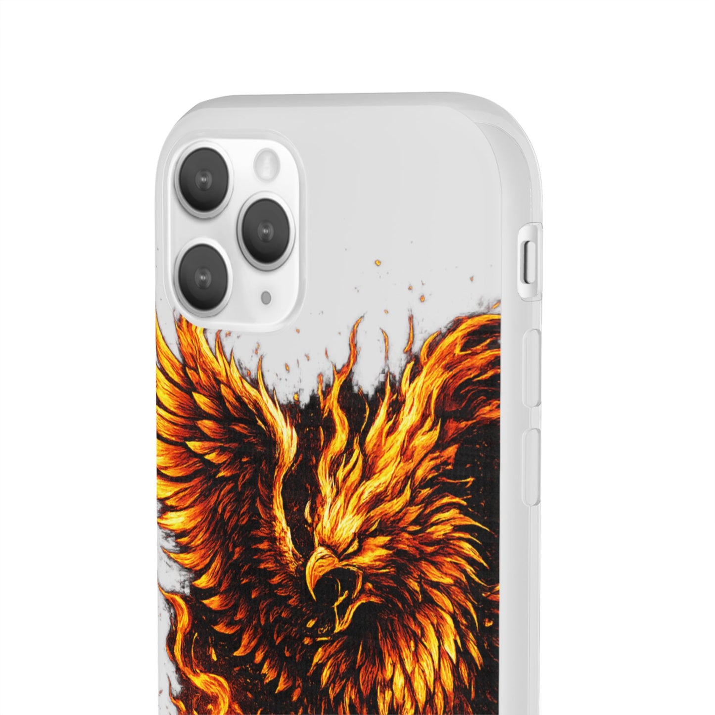 Phone Case - Fiery Phoenix Illustration Slim Flexi Case