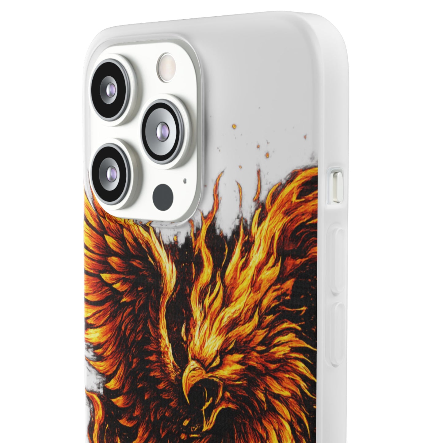 Phone Case - Fiery Phoenix Illustration Slim Flexi Case