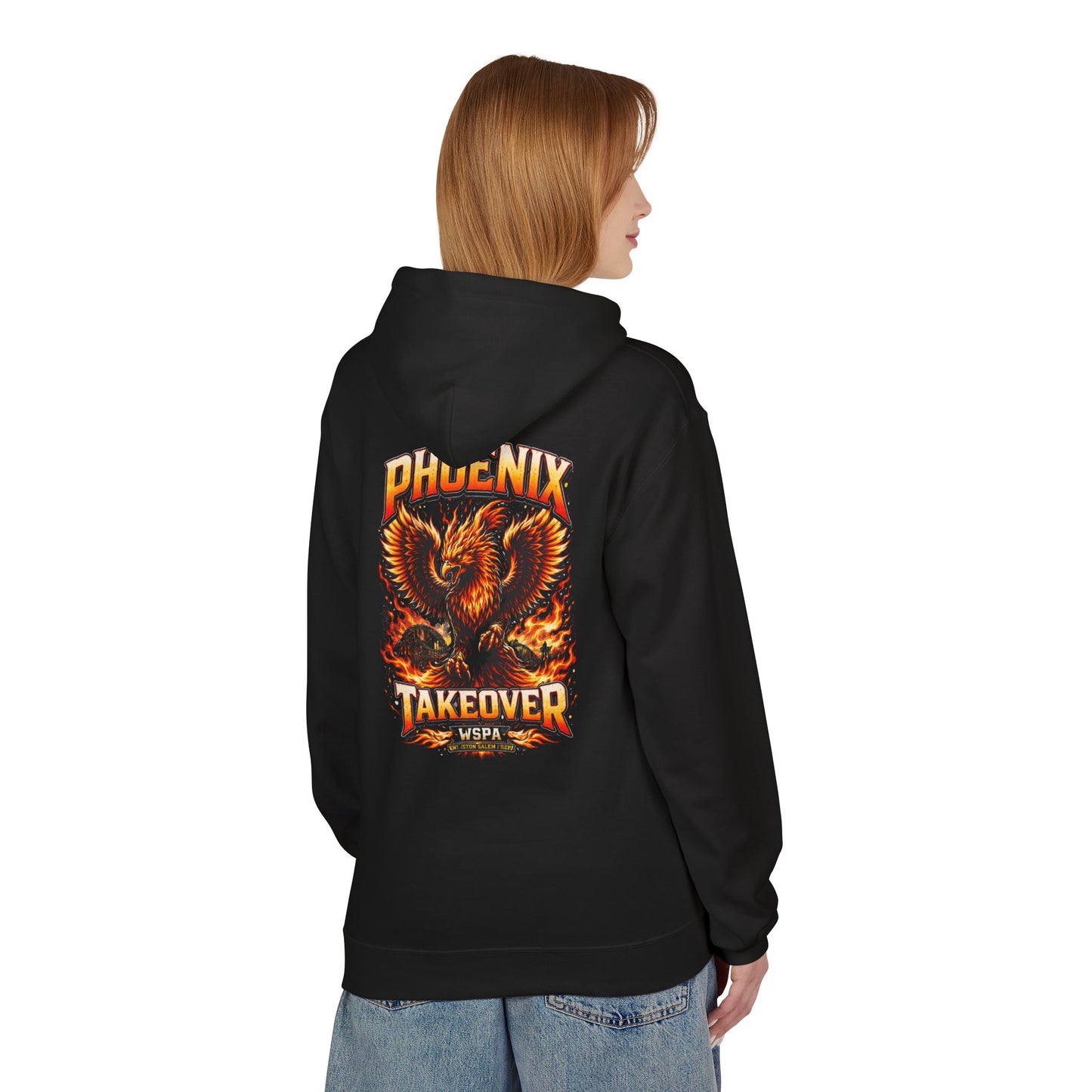 Phoenix Takeover Hoodie — Fiery Phoenix Graphic Sweatshirt Fundraiser