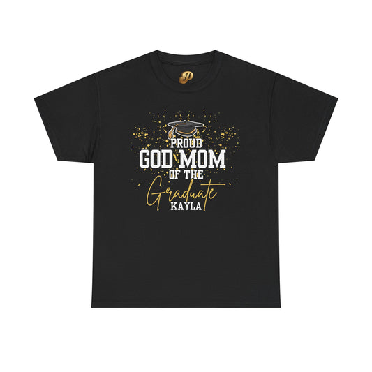 Proud God Mom of the Graduate Tee — Personalized Graduation Shirt (Name & Photo, UNCP 2026)