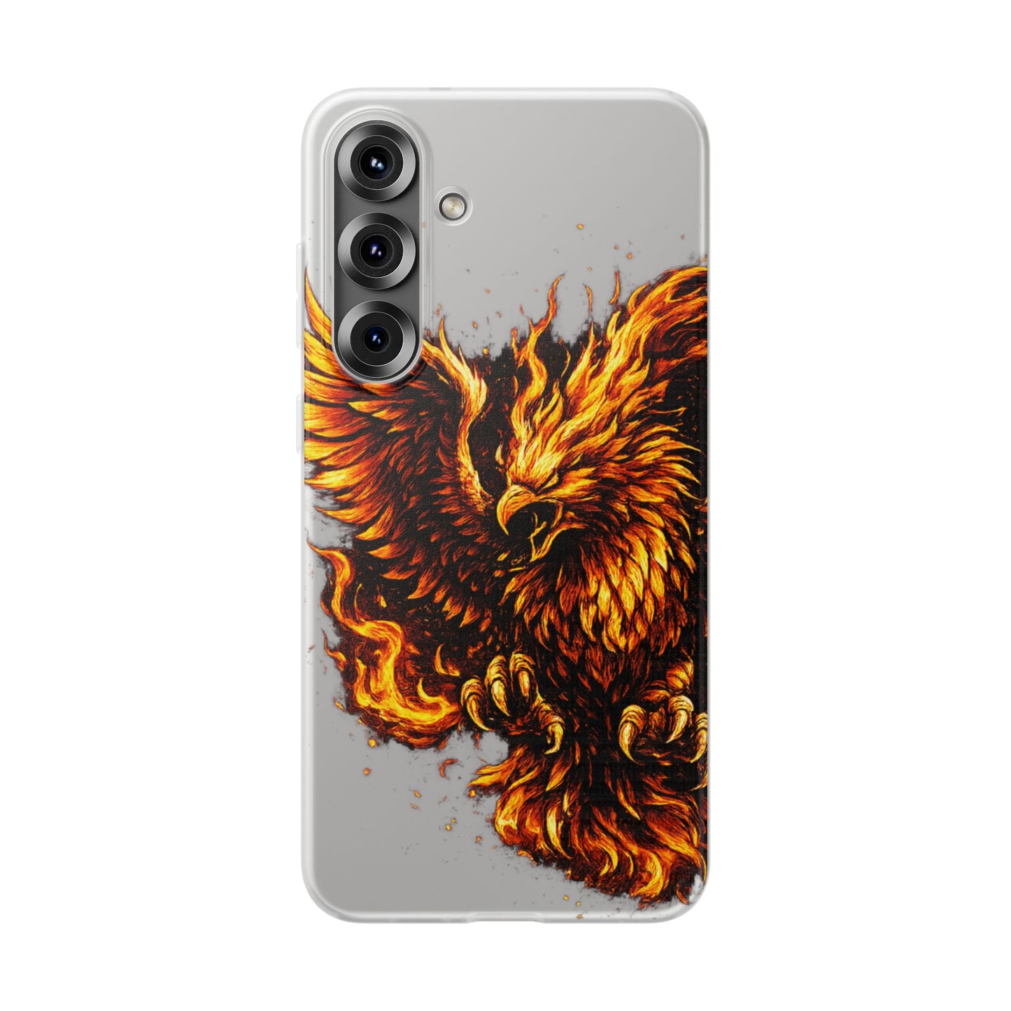 Phone Case - Fiery Phoenix Illustration Slim Flexi Case
