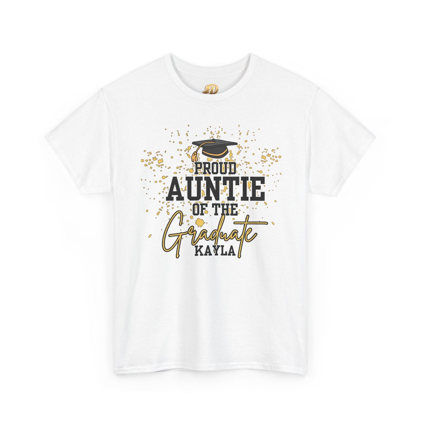 Proud Auntie of the Graduate Tee — Personalized Graduation Shirt (Name & Photo, UNCP 2026)