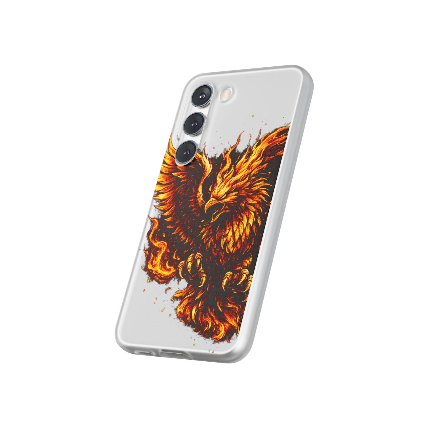 Phone Case - Fiery Phoenix Illustration Slim Flexi Case